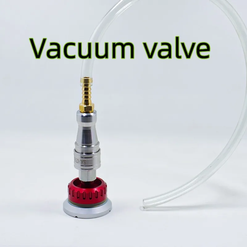 Valve métallique auto-scellante sous vide, adaptateur de joint de tuyau en résine, buse de guidage, fabrication d\'air d\'échappement, emballage sous