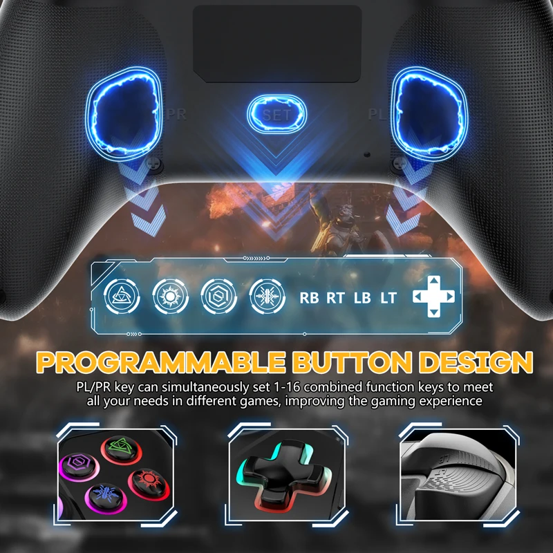 Für ps5 Konsole Wireless Controller unterstützt Black Mythos Wukong mit Turbo Dual Vibration Gamepad für Steam/PC-Spiel Fernbedienung