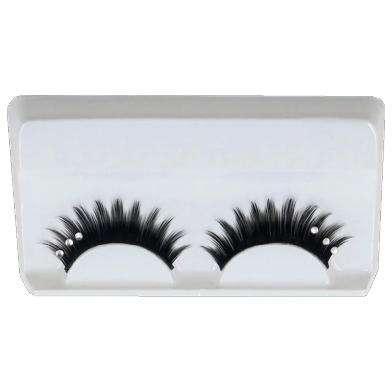 Glitter Rhinestone Cross Fake Eyelashes Extension Natural Long Cosplay Manga Lashes Korean Women Korean Makeup Products