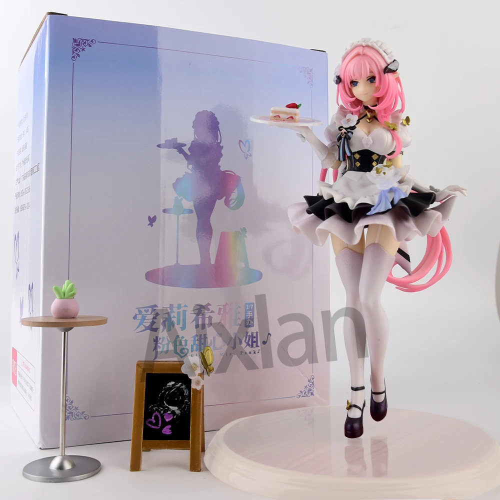 24cm Honkai Impact 3 Anime Figure Maid Attire Elysia Ganyu PVC Action Figure Collectible Model Toys Kid Gift