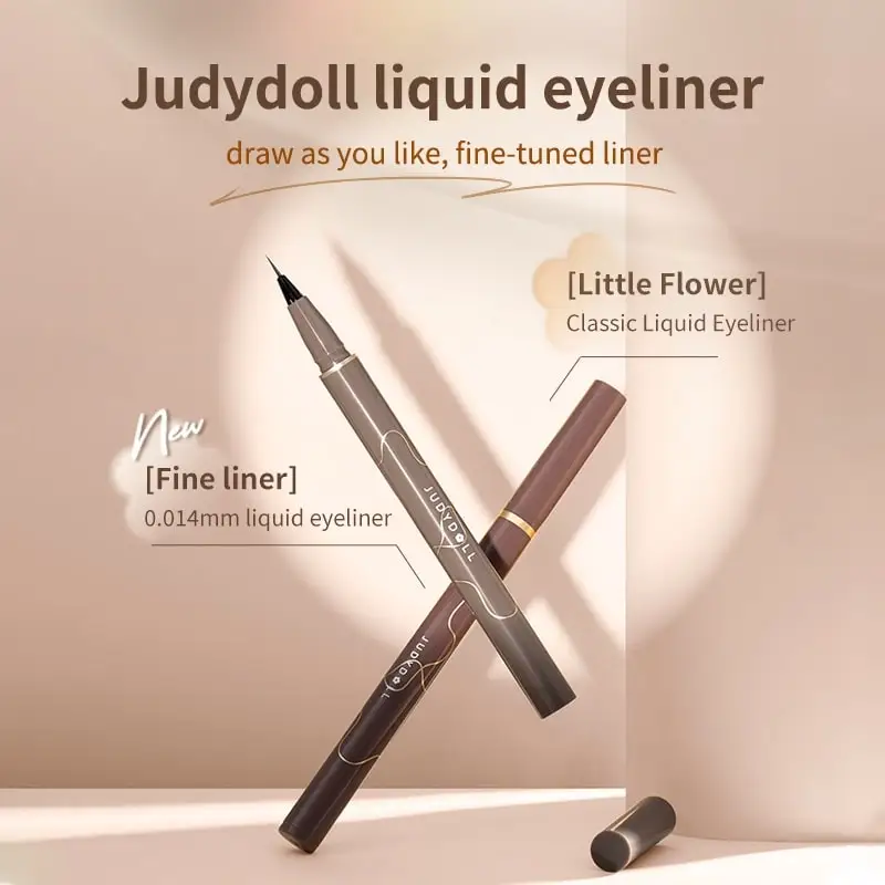 Judydoll Liquid Eyeliner, Ultra Fine Liquid Eyeliner Waterproof with Smooth Strong Fibres, Smudge-proof, Longwearing, Smooth view 6