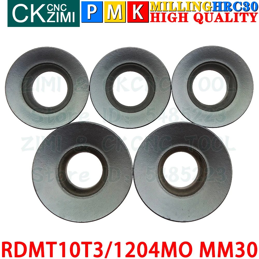 RDMT10T3MO MM30 RDMT1204MO MM30 Sisipan Karbida Sisipan Penggilingan Wajah Sisipan Penggilingan Dapat Diindeks Alat Bubut RCMT RDMT10T3 RDMT1204 RDMT 10T3 RDMT 1204 MM10 MM30 CNC untuk Baja Tahan Karat