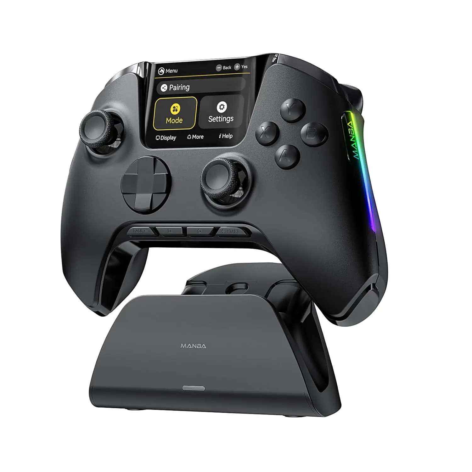 

Беспроводной игровой контроллер для ПК/Switch/iOS/Android с датчиками Холла, RGB-подсветкой, переназначаемыми кнопками и зарядной док-станцией