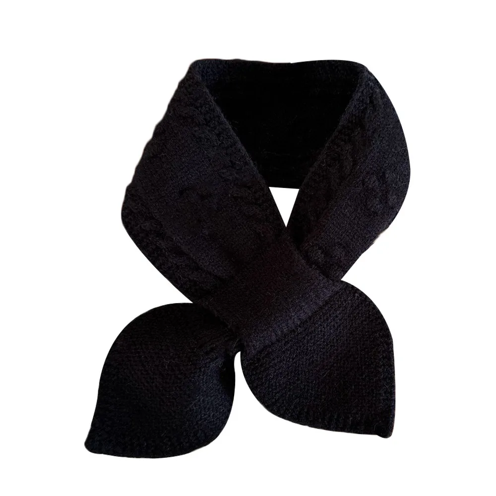 

Simple Warm Kids Winter Scarf Soft Korean Neck Warmer Thick Princess Knitted Scarf Baby Boys Girls