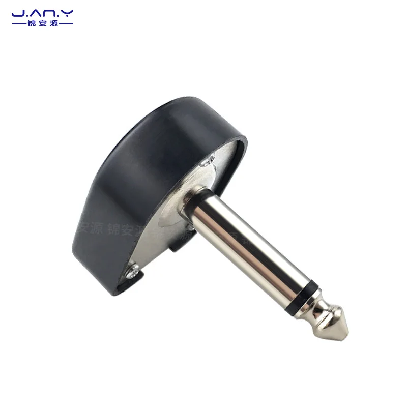 Imagem -02 - Cabeça de Áudio Horizontal Stereo Dual Channel Cabo de Solda 90 Degree Bent Plug Grande 2-núcleo 65 mm Single Tone 635 Masculino