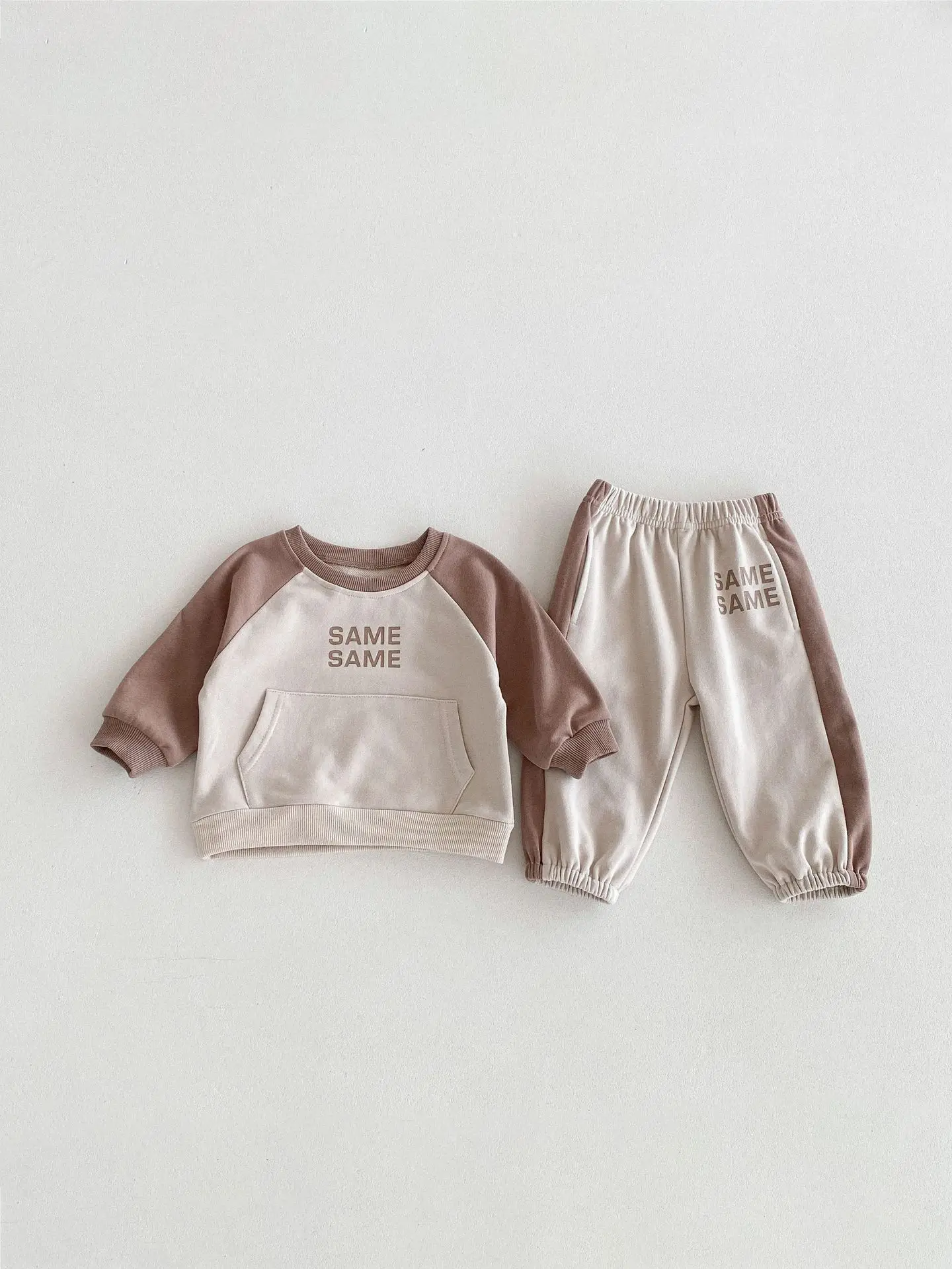 2024 Autumn New Baby Long Sleeve Sports Set Boy Girl Letter Print Sweatshirt + Pants 2pcs Suit Infant Toddler Casual Outfits