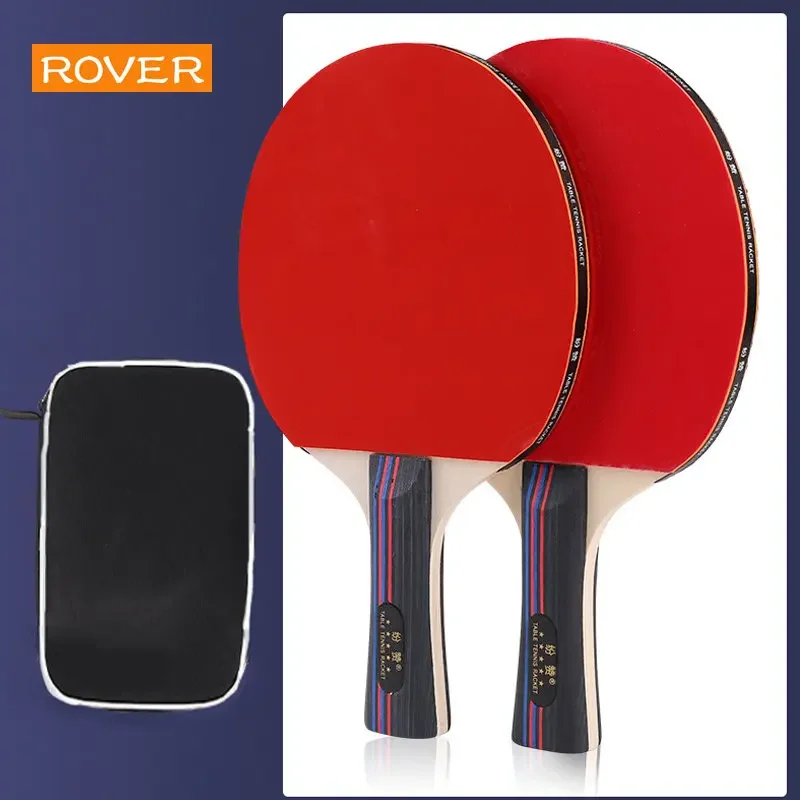 Table Tennis Racket 4 Star Newbie Training Ping Pong Racket Set Rubber Kids Hight Quality Blade Bat Paddle with Tennis