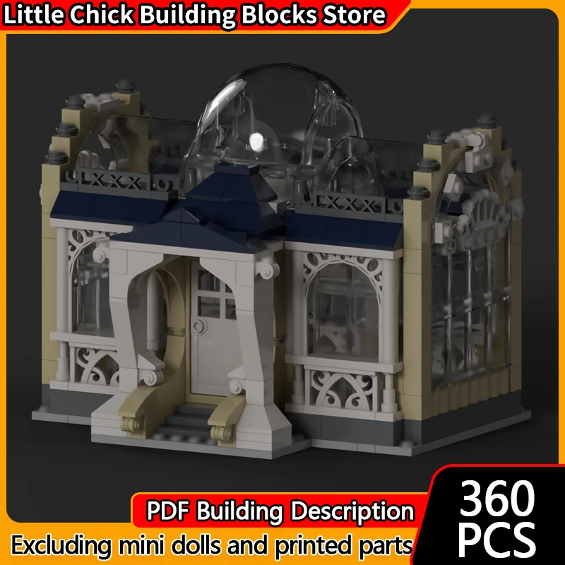 

City Street View Model MOC Building Bricks Closed Style Greenhouse Modular Technology Children Holiday Gifts Assemble Toys Suit