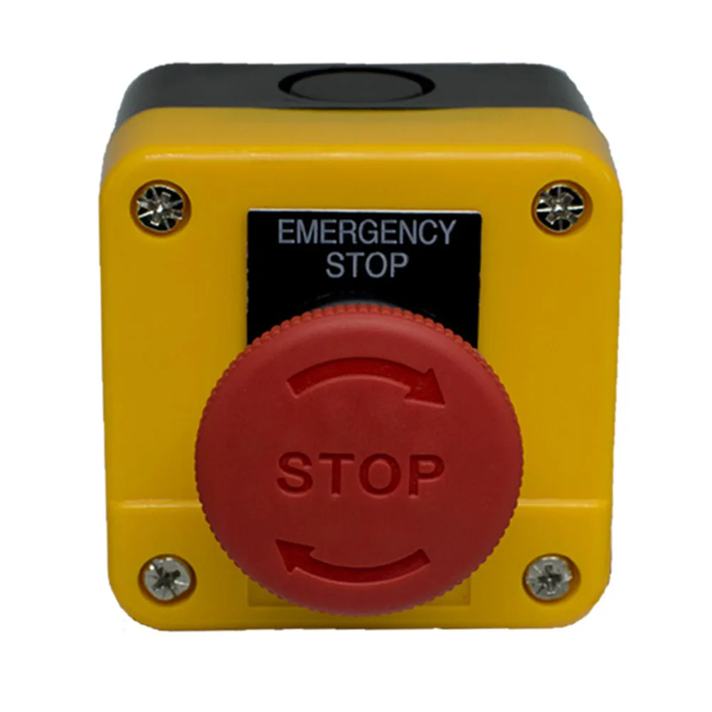 E-stop Push Button Switch for Exigent Stop of Electrical Equipment 10A 110V-400V with Stable Electrical Performance