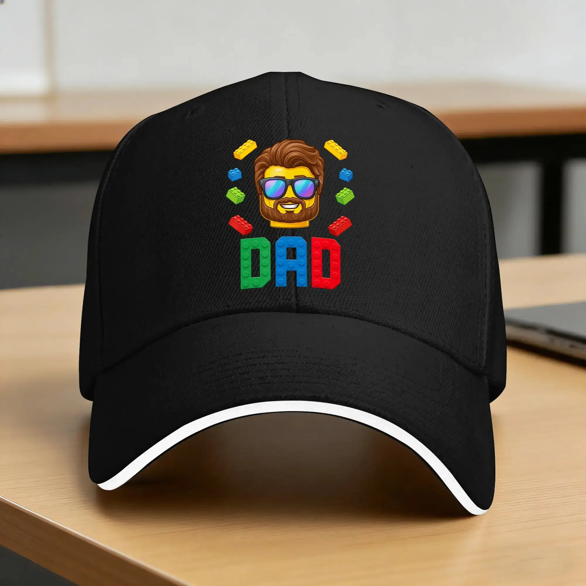 Summer Dad Master Builder Building Bricks Blocks Fathers Day Family Baseball Cap Hunting Camping Classic Design Sun Trucker Hat