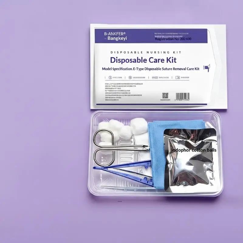 

Sterile Disposable Dressing Replacement Tool Kit, Debridement, Suturing, Disinfection, Wound Care Tool Kit