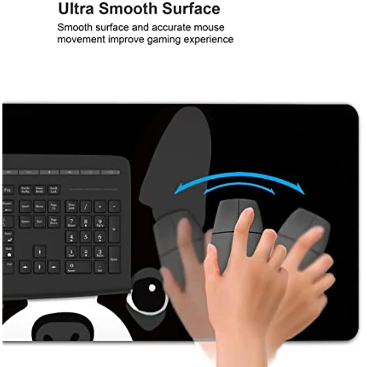مضحك بوسطن الترير XL كبير ماوس الوسادة للمكتب عدم الانزلاق طويلة تمديد لوحة المفاتيح منصات ماوس المطاط الجدول حصيرة 31.5X11.8Inch