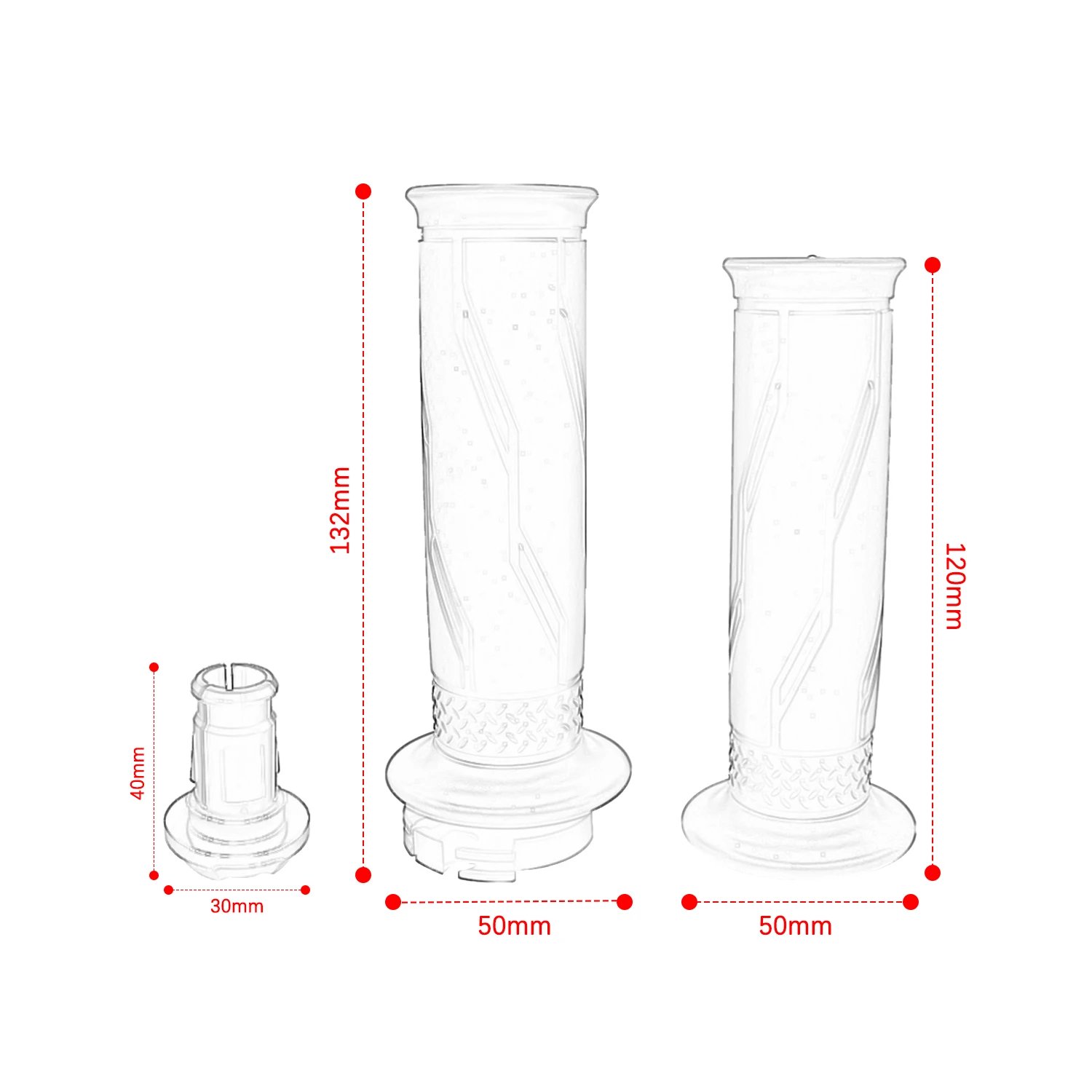 Fit For YAMAHA NMAX 155 Y15 Y15ZR SRL115 LC135 NVX155 Motorcycle Handlebar Handle Rubber Sleeve Handle Grip Rubber Bar End Plug