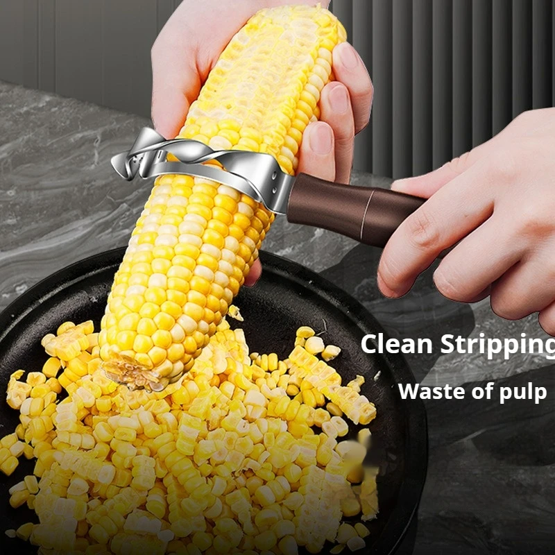 Stainless Steel Corn Peeler Corn Stripper Peelers Cob Shaver Planer Thresher handled corn knife Kitchen Fruit Vegetable Gadget