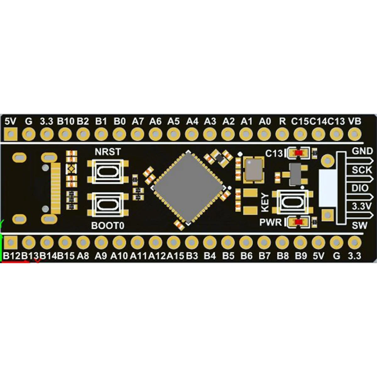 SuperDeals STM32F411CEU6 Scheda centrale 512K STM32F411 Modulo scheda di sviluppo Supporto programmazione MicroPython
