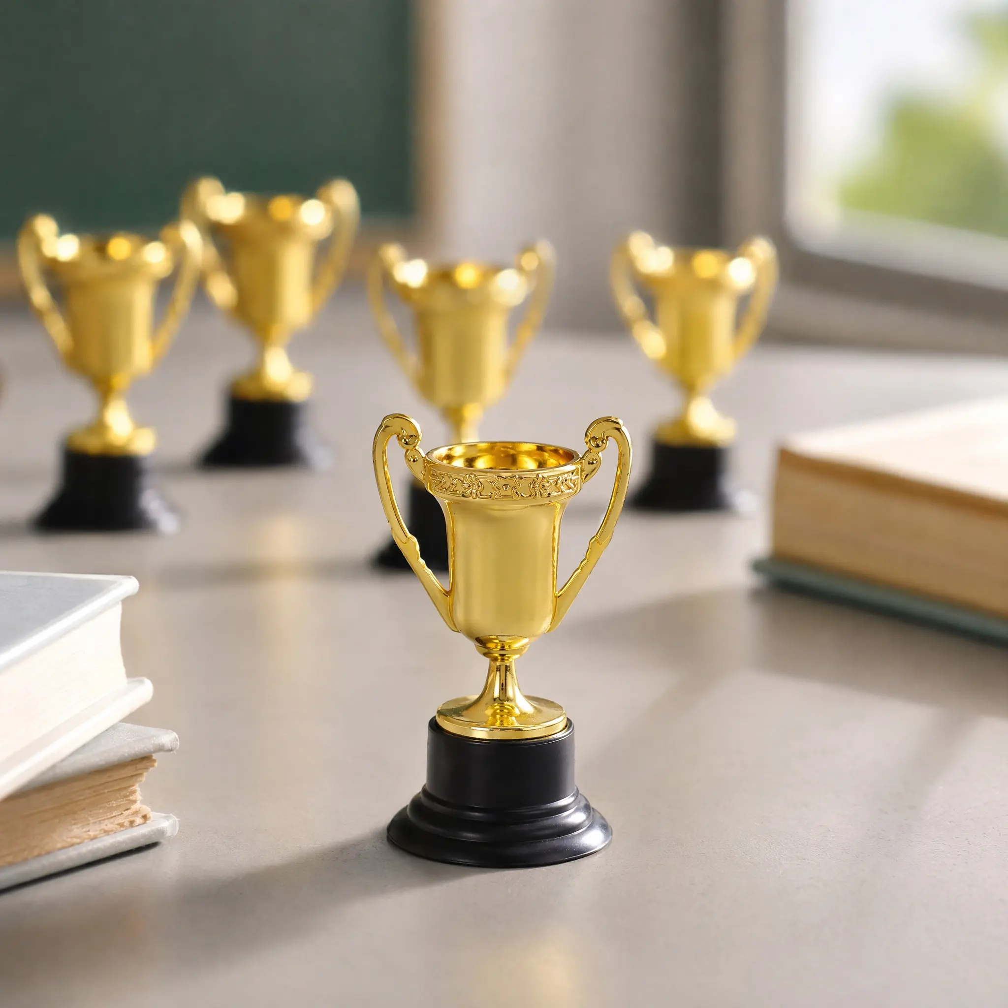 25Pcs Plastic Award Trophy Set for Kids School Sports Day Competition Winner Prize Educational Game Supplies Kindergarten