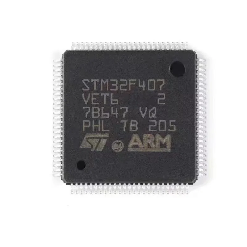 STM32F407VET6 Microcontroller IC 32-Bit Single-Core 168MHz 512KB 512K x 8 FLASH 100-LQFP 14x14 STM32F