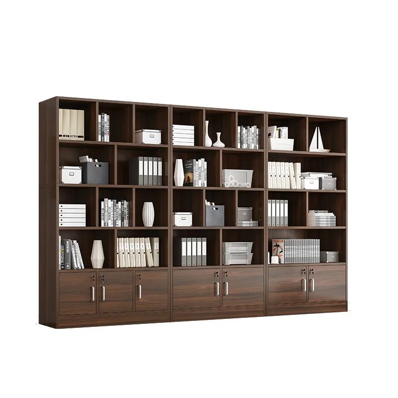 

Bookshelf Floor-to-ceiling Storage storage cabinet Modern office file cabinet Living room bookcase against the wall with door