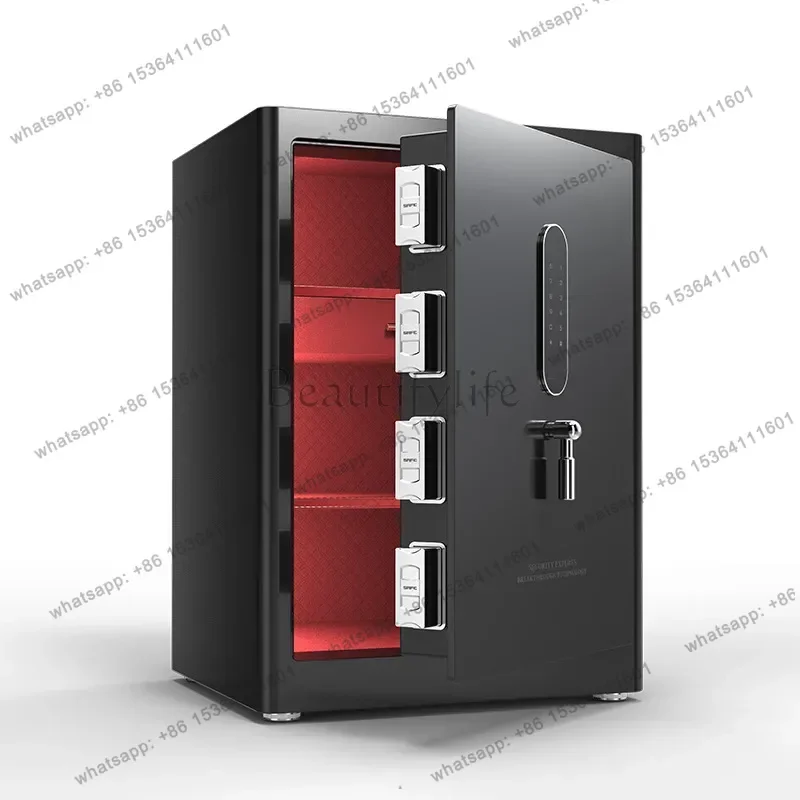 LJY Modern Fingerprint WiFi Model Fingerprint Safe Box Safe For Money Secret Storage Household Gold Ancient Large Safe Box For M