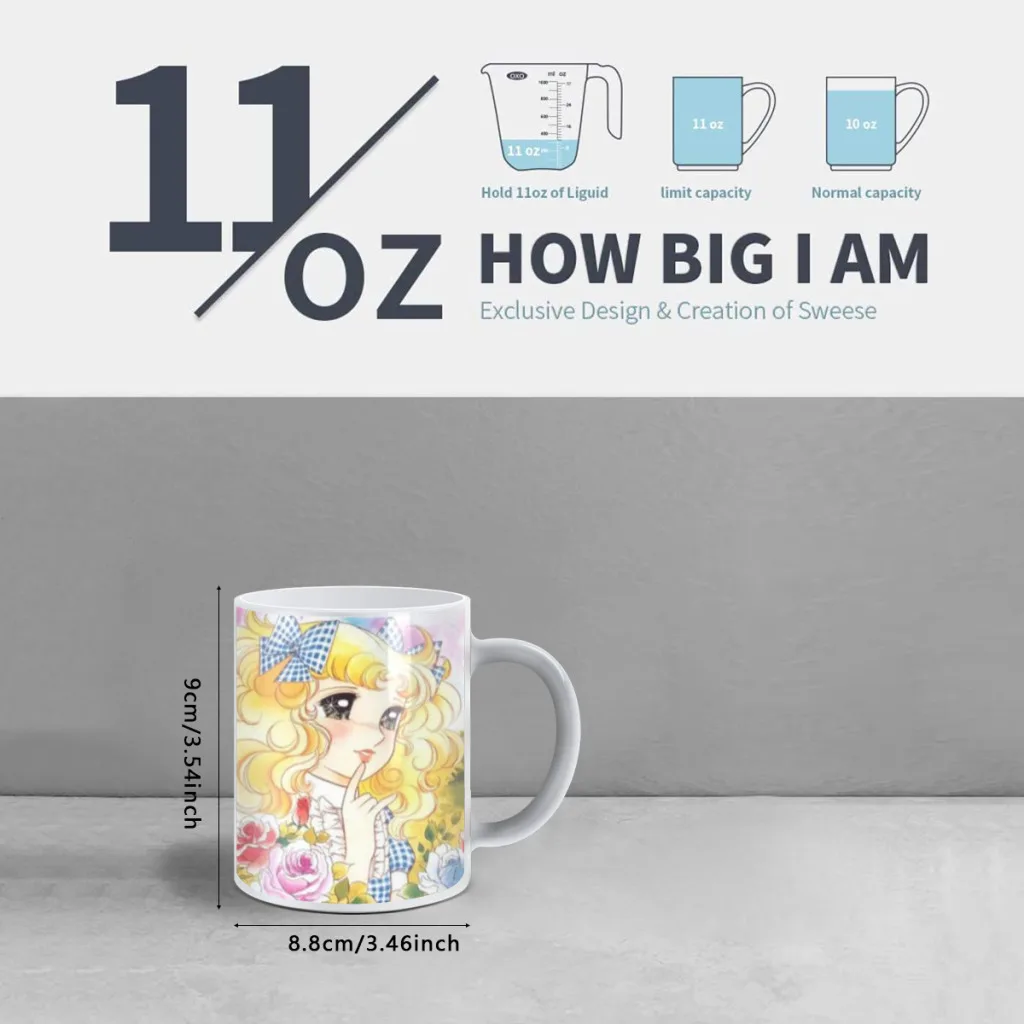 Anime Candy Candy Creative Change Ceramic Mug Heat Revealing Coffee Cup Breakfast Cup Mug Friends Gift