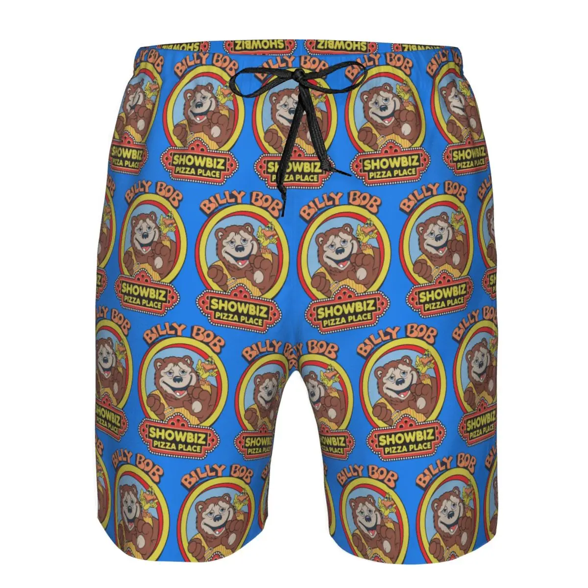

Showbiz Pizza Billy Bob Trunks Beach Board Shorts Casual Quick Dry Swimming Summer Men Pants