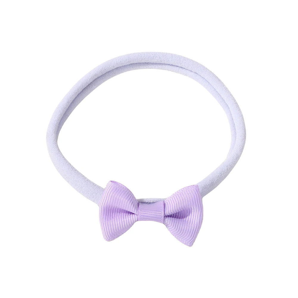 아기 여자 아기 신생아 어린이를위한 11pcs 미니 리본 활 머리띠 세트 나일론 밴드 탄성 Bowknot Hairbands 헤어 액세서리