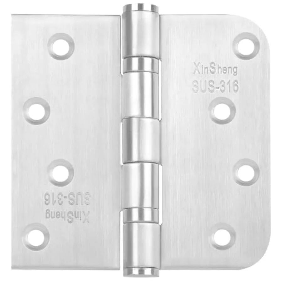 

3 Pack 4x4 Inch Full 316 Stainless Steel Door Hinges - Heavy Duty Marine-Grade Rust Proof Ball-Bearing Hinges for High-Salt Env