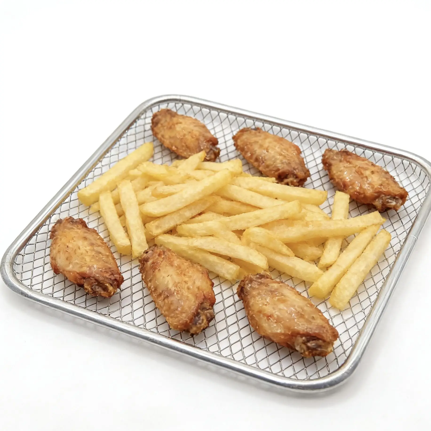 Stainless Steel BBQ Grill Mesh Mat 25.6x22.3cm Rectangle Nonstick Barbecue Net Replacement Cooling Rack For Outdoor Camping