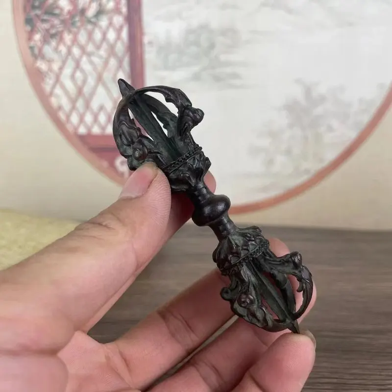 Tibetan-style five- , for home decoration, large nine- , four-pronged vajra