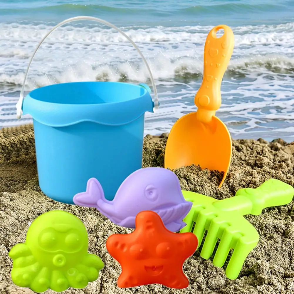 Children's Beach Toy Set Baby Playing In Water And Beach Sand Shovel Beach Bucket Sand Digging Tool Toy