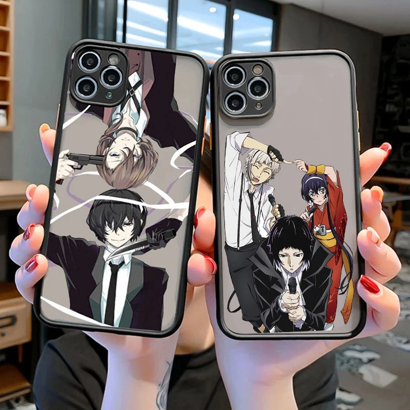 Dazai Osamu Bungou Stray Dogs Cellphone Bumper Clear Matte PC Back Phone Case For iphone 11 12 13 14 Pro XS Max 14Plus X XR case