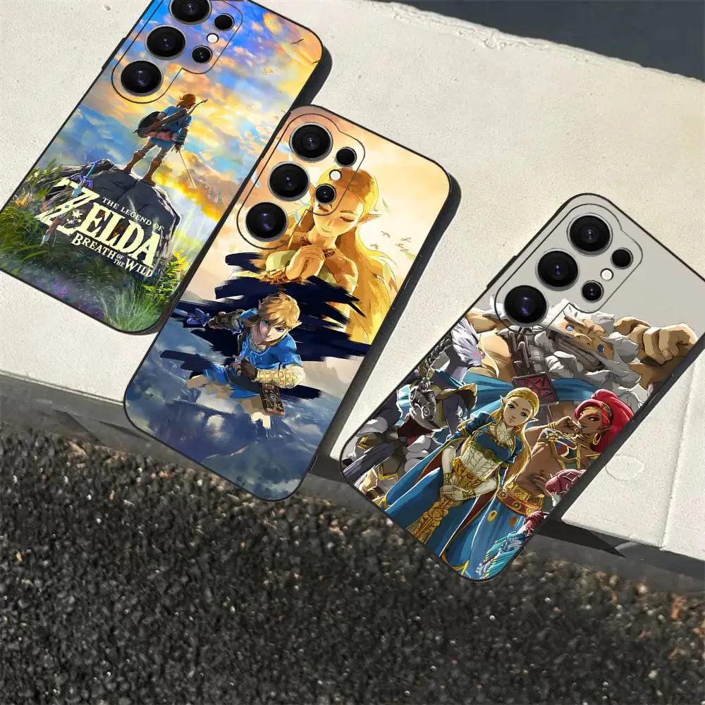 حافظة هاتف The Legend Of Zeldas لهاتف سامسونج S 24 Fe 25 Ultra Plus 20 Lite 21 30 22 23 24 22 Ultra 5G Fundas