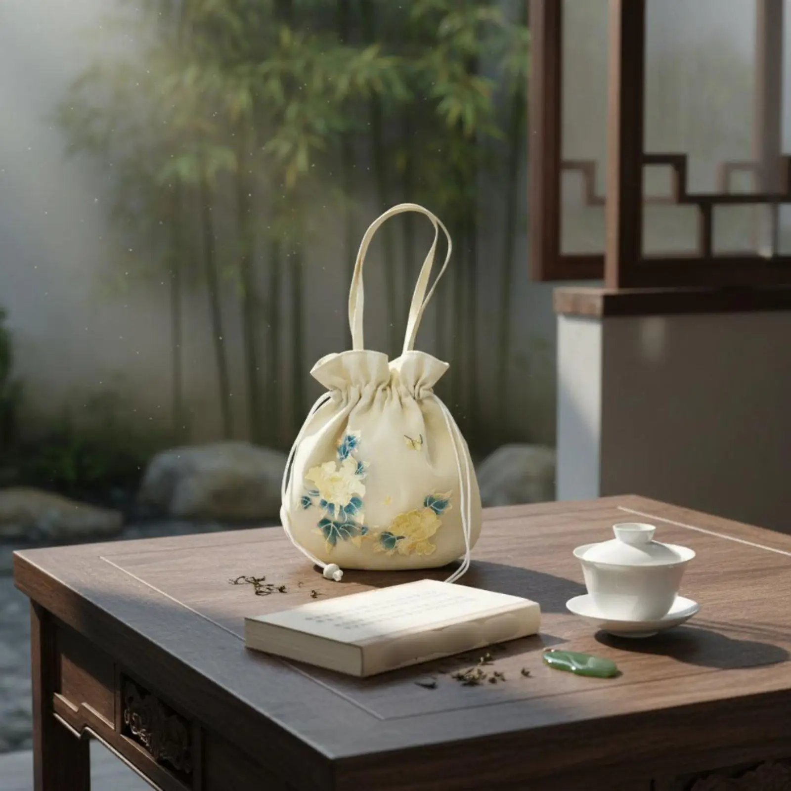 Traditional Chinese Attire Accessory Bag Convertible Wear Chinese Design