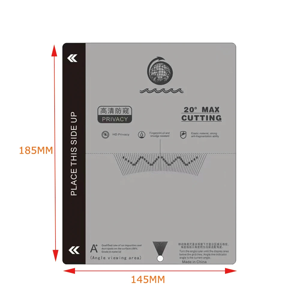VORMIR Filme De Privacidad Brillante HD Privacy Hydrogel Film for Screen Protector Cutting Machine Mobile Phone Screenguard