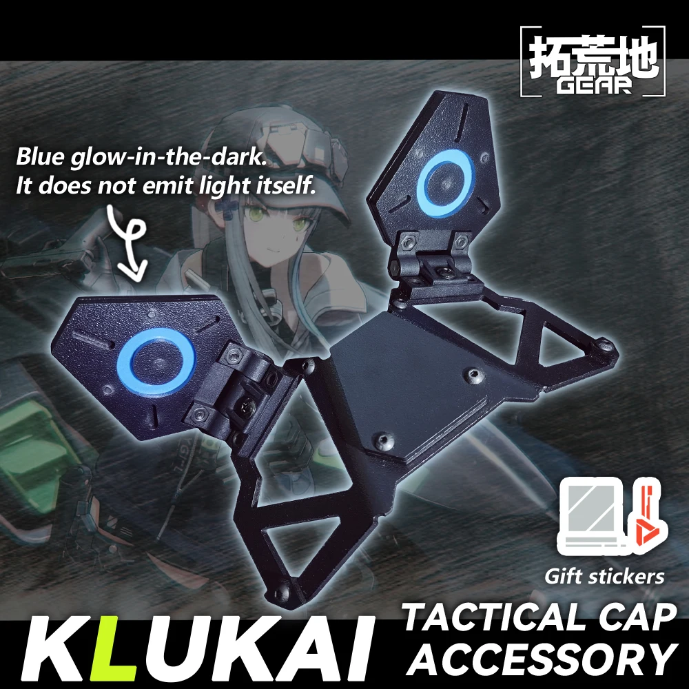 KLUKAI Cosplay Cap Accessory Folding cat ear function decorated HK416 GIRLS' FRONTLINE 2:EXILIUM dolls props game fans gift