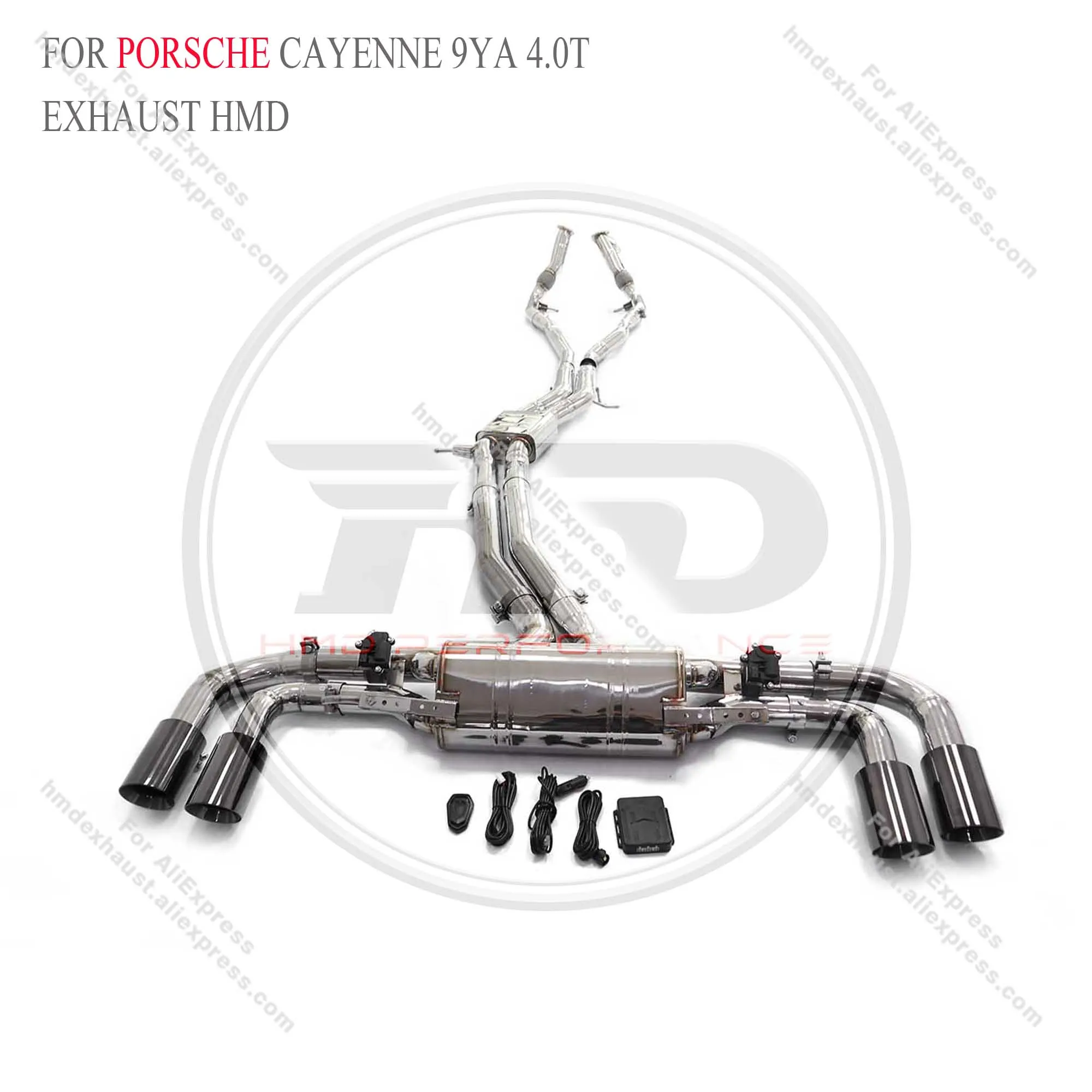 

HMD Exhaust System High Flow Performance catback Resonant tube Full sets for Porsche Cayenne 9YA 4.0T with valve