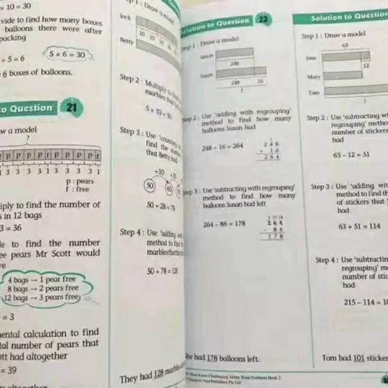 Imagem -05 - Early Education Math Practice Early Education Book Matemática Desafiadora Problemas de Palavras Singapore Primary School Grade 16 Conjunto 101