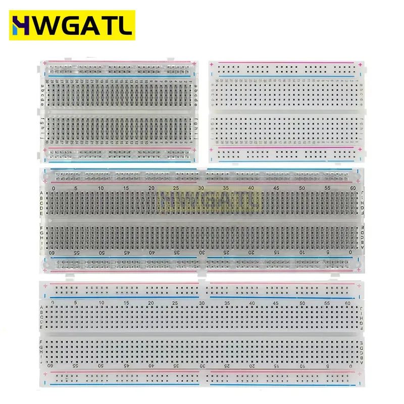 400/830 Points Breadboard 830 points Breadboard MB-102 Solderless PCB test Board 400 Hole Breadboard MB102 Test Develop DIY