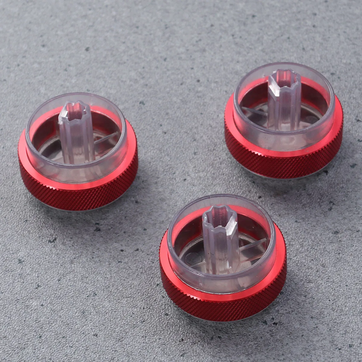 3 Piezas de Perillas de Control de Aire Acondicionado Rojas para Mondeo 2 3 2005-2014, Botón de Aleación para Aire Acondicionado, Interruptor de Luz Interior, Fácil Instalación