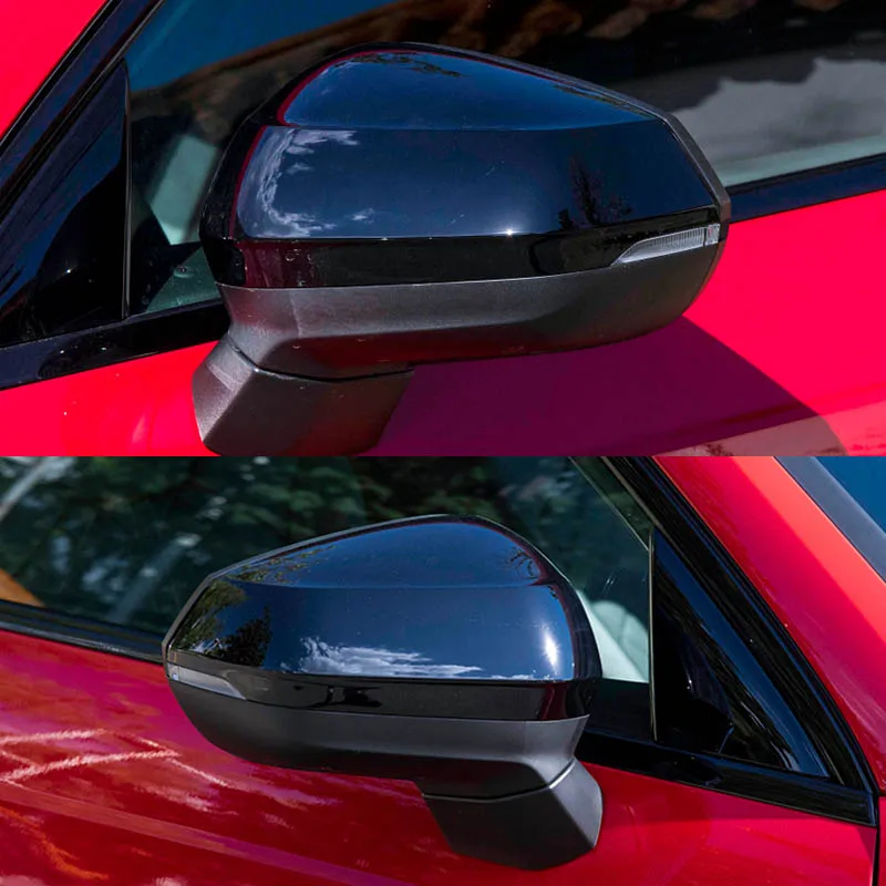 For Audi Q2 SQ2 Q3 RSQ3 2017 2018 2019 2020 2021-2024 Black Side Door Wing Mirror Cover Caps Housing Carbon Fiber Mirror cap