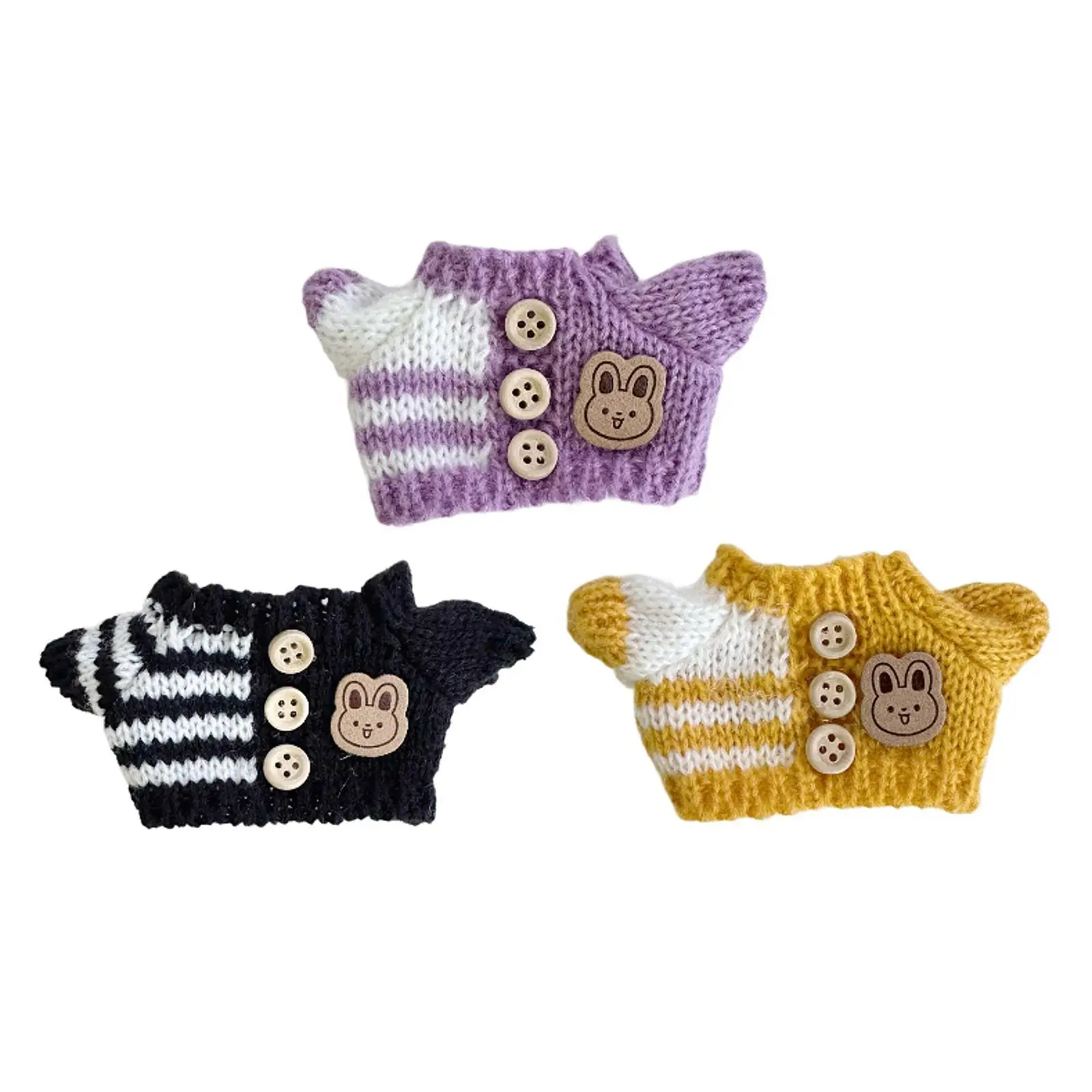 Gevulde pop trui Educatieve kleding voor kinderen DIY Maak je eigen pop Pluche poppenkleding Pluche pop trui voor 6,69'' pop