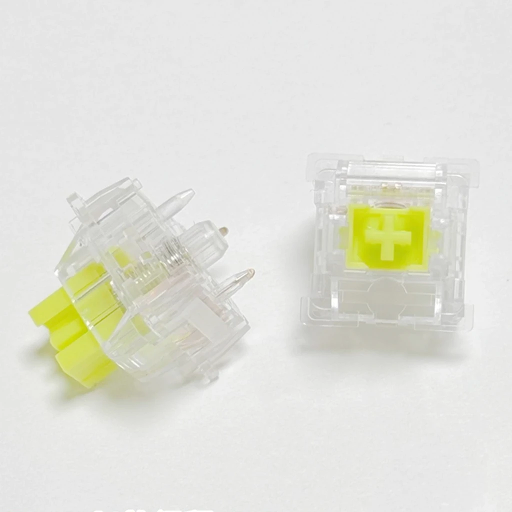 Outemu Crystal Clear V3 Silent Peach Switch Lubed Lemon Switch tastiera meccanica lineare tattile 5 pin Hot Swap kit Switch