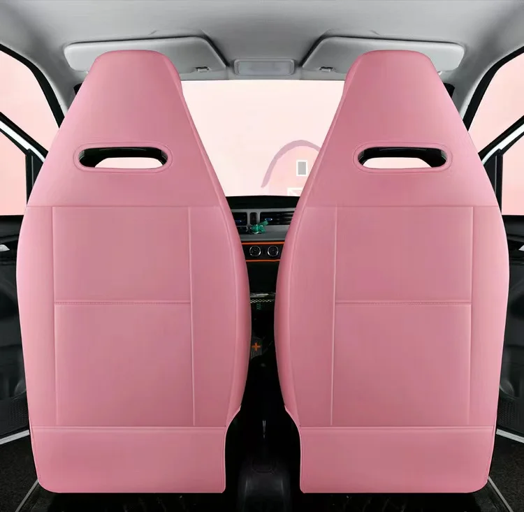 1PC Cute Full Set Leather Car Seats Covers Design Covers Custom Auto Car Waterproof Durable Universal Car Seat Cover Full Set