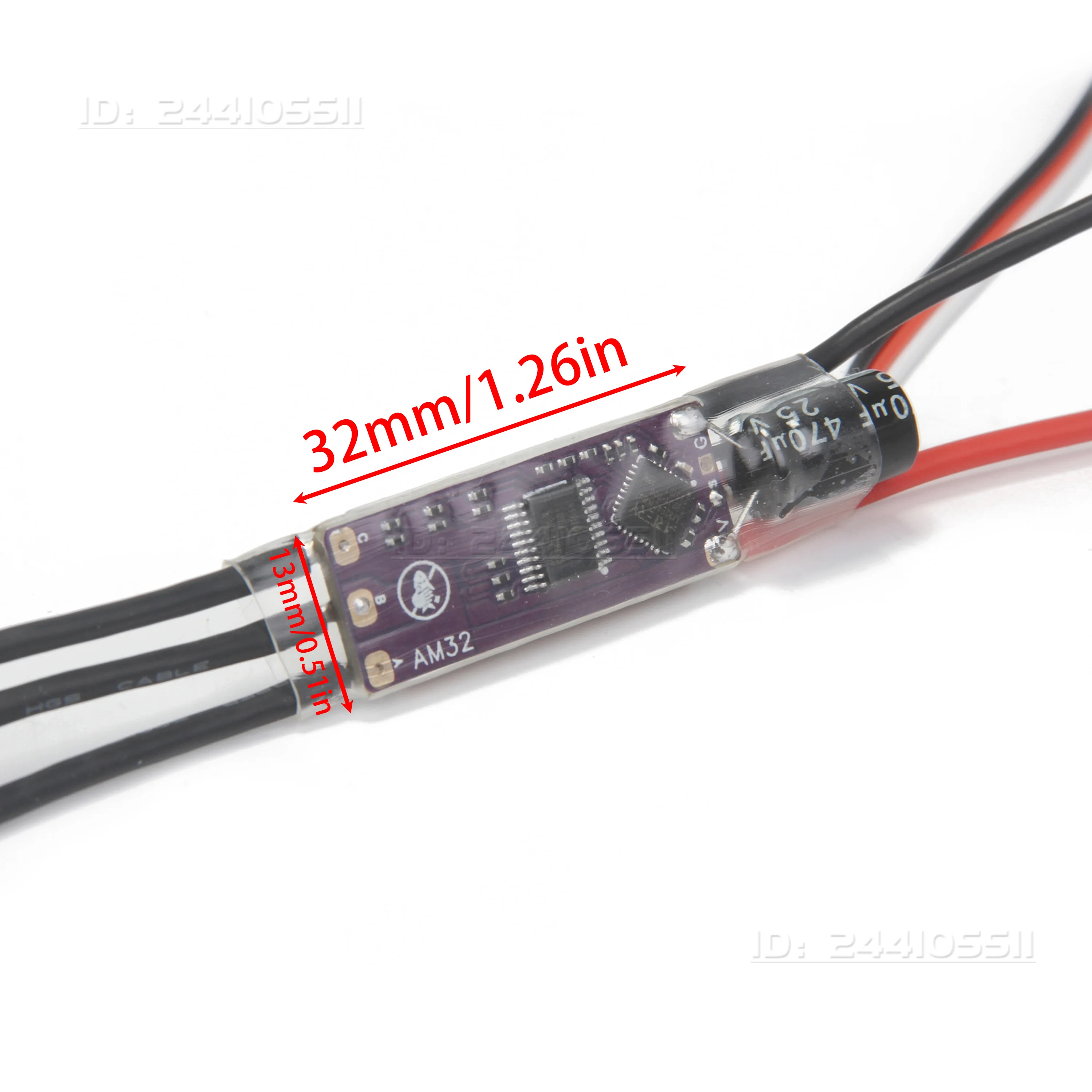 NEEBRC AM32 40A 32-bit Mini ESC BEC 2-4S T/XT60 for RC Crawler Car Axial Traxxas FPV Drone Aircraft Climbing Vehicles Motor Part