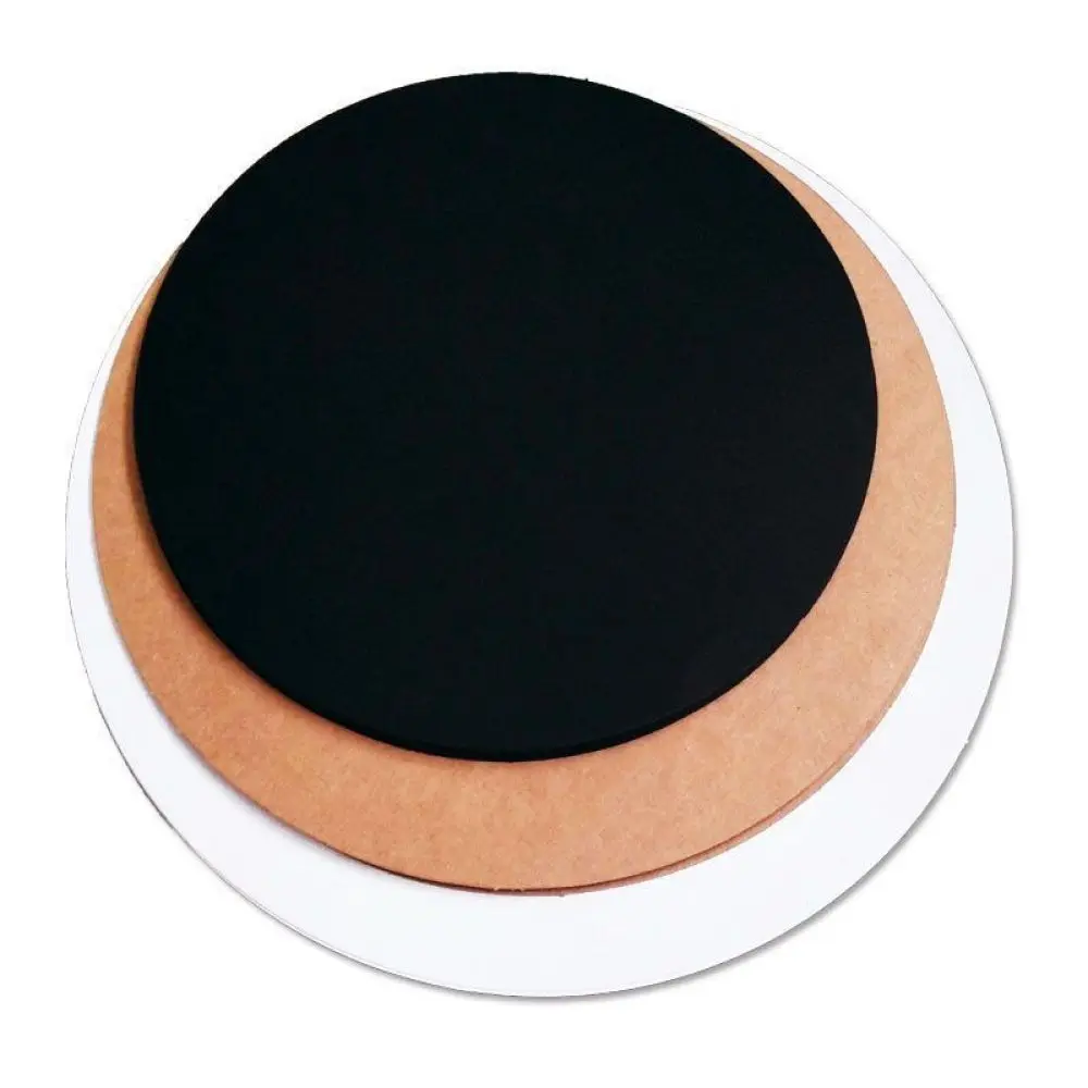 Durable Round Cardboard For Painting DIY Art Projects White Black Kraft Paper Board School Education Crafting Materials