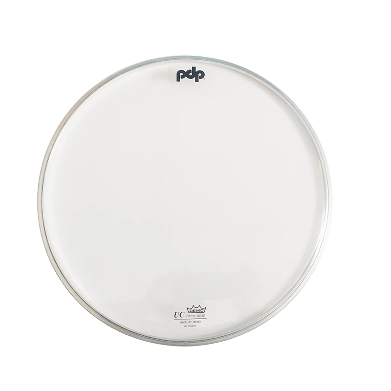 رؤوس الطبول الأصلية PDP بأحجام مختلفة من 0 إلى 22 بوصة شفافة ومتجمدة لطبول كمين ورا #2