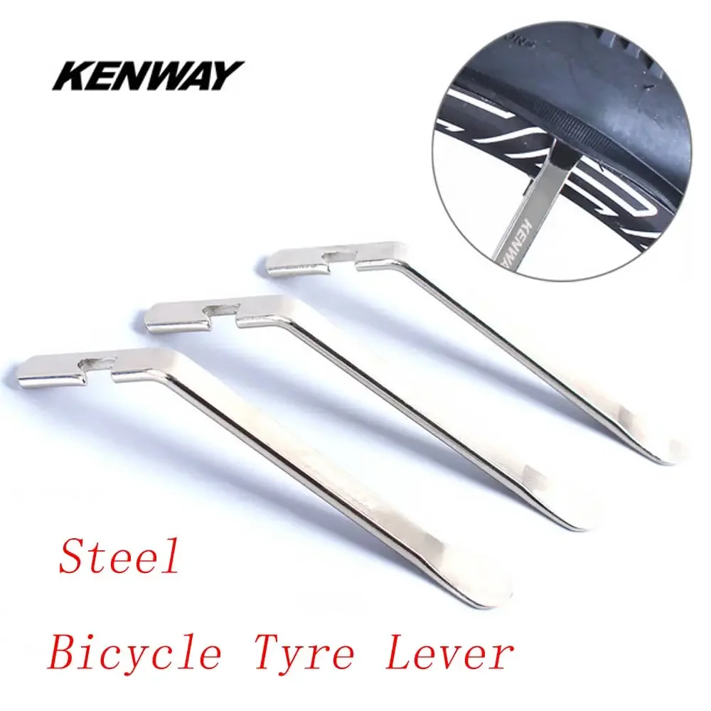 KENWAY 3pcs Steel / Nylon Bicycle Tyre Lever Ultralight Labor-Saving MTB Road Bike Tire Pry Repair