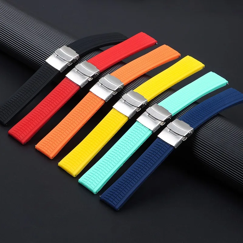 20/22/24mm Quick Release Silicone Watch Band Smart Watch Rubber Strap Sport Bracelet for Huawei for Samsung Universal Wristbelt