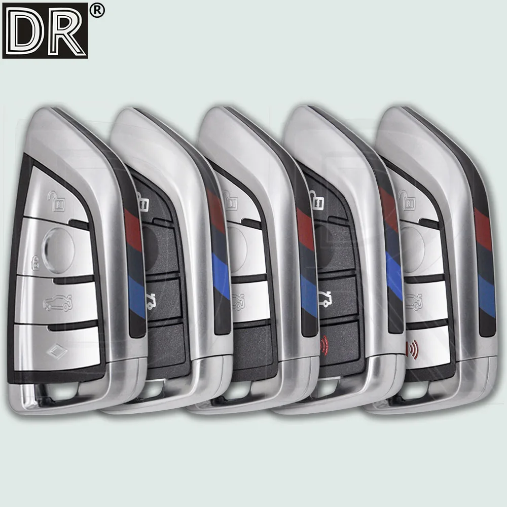 

Корпус для замены автомобильного ключа с 3/4 кнопками, совместимый с шасси F/G для BMW 3, 5, 7, 8 серий, X3, X5, X7, G20, G21, G30, G31