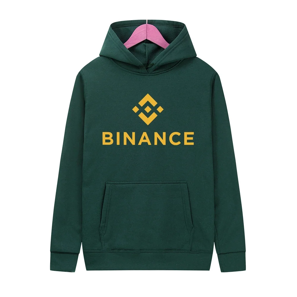 Men's Hoodie Wool Sweatshirt Binance Crypto Men Pullover Thickened Hoodie Class Sweater Sports Couple Hoodie